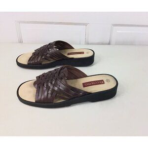 Bayberry Leather Sandals Slides Womens 8.5